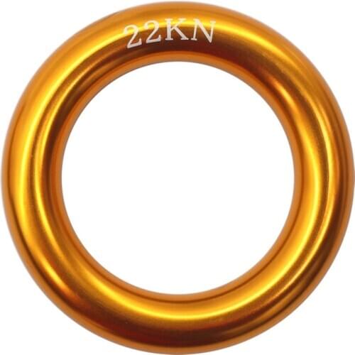 Outdoor Aerial Yoga Silk O-Ring Rock Climbing Multifunctional Aluminum Alloy Ring for Rock Climbing Fire Rescue Escape