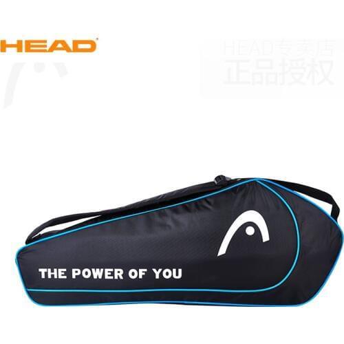 HEAD Tennis Racket Bag 3Pack Training Sports Competition Shoulder Hand Bag Handbag Squash Badminton Raquete De Padel Storage Bag