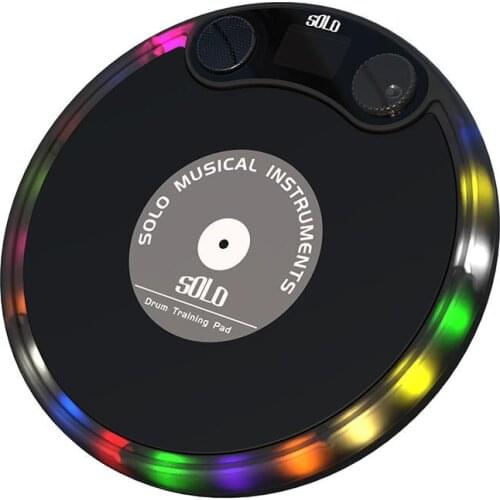 10 Inches Drummer Training Pad Metronome Bluetooth Luminescence Percussion Pad For Beginners