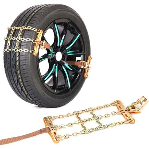 Steel Car Tire Chain Tyre Traction Chain for Snow Ice Road Winter Vehicle Tools Universial Car Snow Chains Winter Use