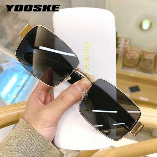 YOOSKE Vintage Steampunk Sunglasses Men 2020 Brand Deisgn Square Punk Sun Glasses for Women Outdoor Goggles UV400 Mirror