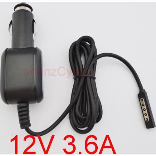 1PCS High Quality 12V 3.6A Car Power Supply Adapter Charger for Microsoft MS Surface Pro 1 2 10.6" For Surface 2/RT/PRO/PRO2
