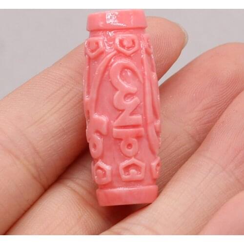 High Quality Pink Cylindrical Coral Beads Make Jewelry Beads DIY Ladies Bracelet To Increase Charm