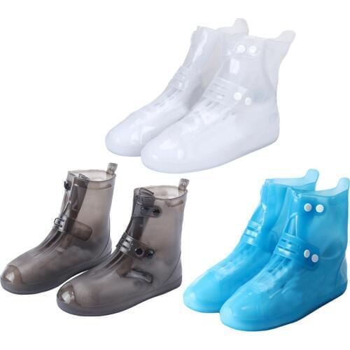 Protective Anti-Slip Waterproof Thick Rain Boot Cover High-Top Overshoes