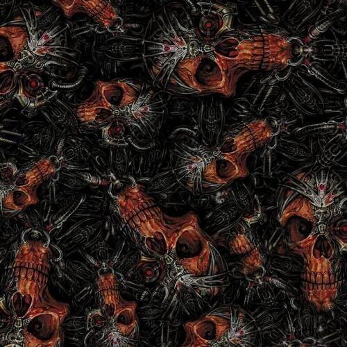 0.5*10m TSCY890 width 0.5m 5sqm skull water transfer printing hydrographics film hydro dipping film