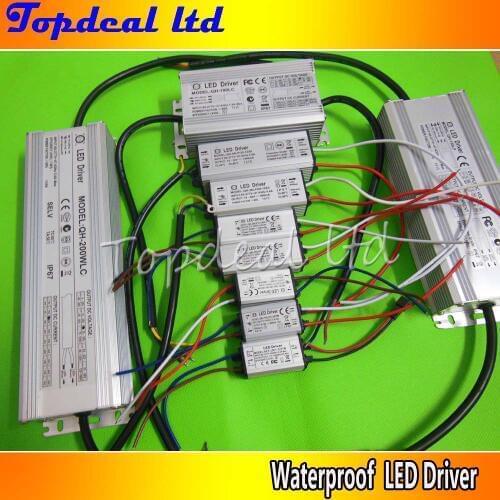 1pcs Waterproof Power Supply LED Driver for 3x1W 10w 20w 30w 50w 100w 150W 200W 300-650mA High power led chip light