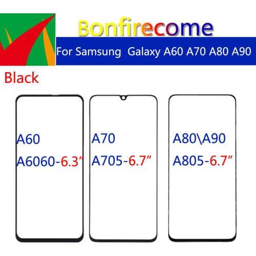 10pcs\lot For Galaxy A60 A70 A80 A90 A6060 A705F A7050 A805 A805F A805X A805XC A805N Touch Screen Front Outer Glass Panel