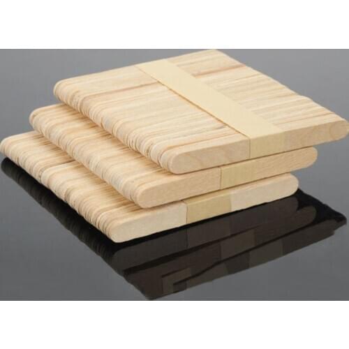 100Pcs DIY handmade material Wood Popsicle Sticks Natural Ice Wooden Cream Craft Sticks Popsicle Sticks Supply