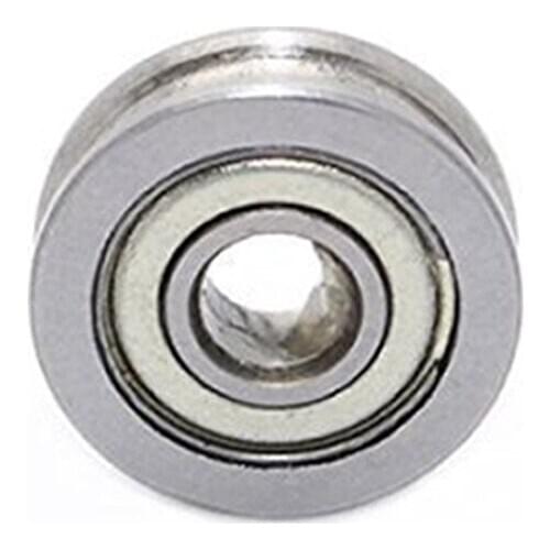 2pcs U604ZZ Bearing U Groove Guide Pulley Rail Bearing 4x13x4mm For 3D Printer