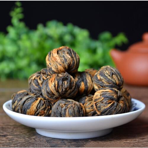 2021 Yunnan Black Chinese Tea Ancient Trees Dian Hong Golden Pearl Dianhong Red Tea