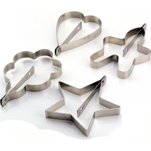 4pcs Stainless steel cooking egg frames tool set