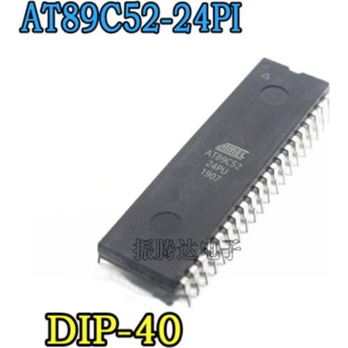 AT89C52-24PI AT AT89 AT89C AT89C52 AT89C52-24 DIP-40 IC MCU FLASH