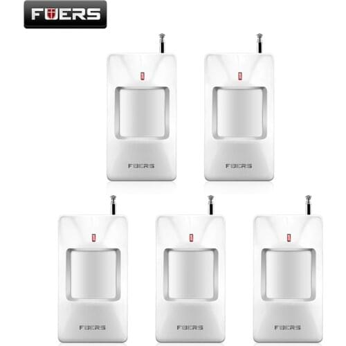 FUERS Wireless PIR Sensor Motion Detector 433Mhz Alarm Sensors For Wireless GSM/PSTN Auto Dial Home Security Alarm System