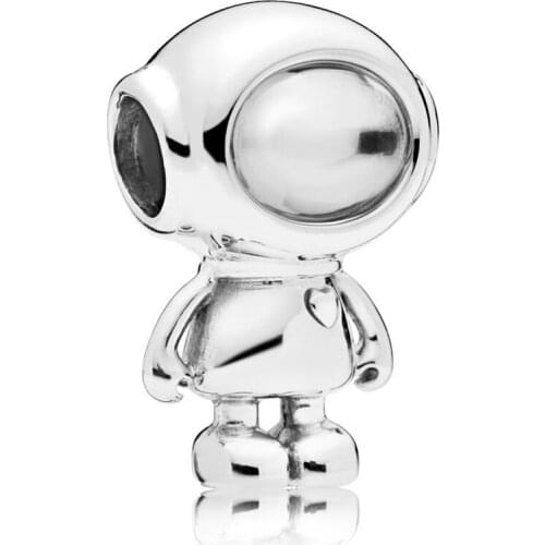 Authentic 925 Sterling Silver Bead Cosmo Tommy Astronaut Charm Fit Fashion Women Pandora Bracelet Bangle Gift DIY Jewelry