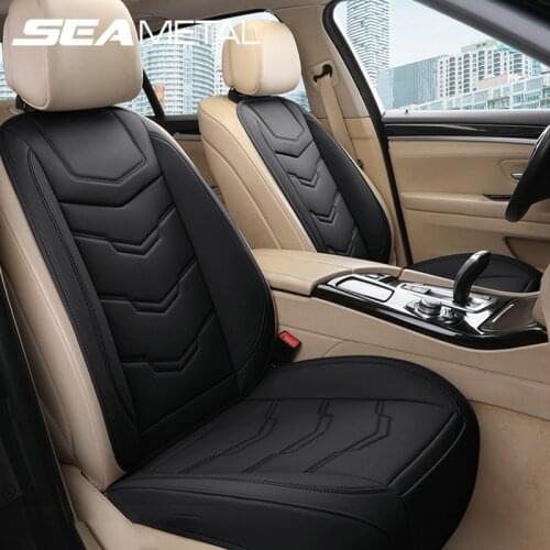 Artificial Leather Car Seat Cover Front Rear Cushion Seat Automobiles Seat Covers Protector Mat Pad Auto Back Cushion Accessori
