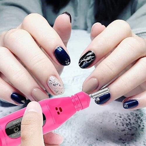Electric Nail Drill Machine Kit Nail Gel Remove Machine Nail Art Tools Kit Pen Pedicure Nail File Sanding Bands