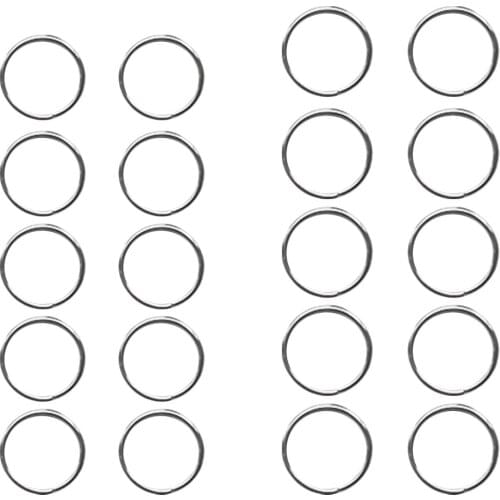 MagiDeal 10 Pieces Scuba Diving Stainless Steel Split Ring for Gear Attachment 22mm/30mm Equipment Accessories