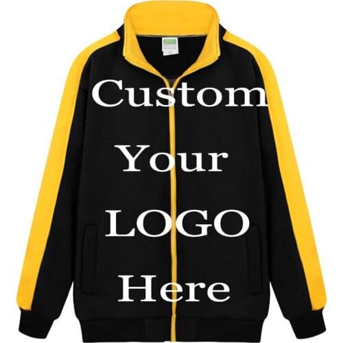 Winter Patchwork Personalized Printing Teams Drop Shipper Custom Print Jackets Customized Your LOGO DIY Print Hoody Thicken