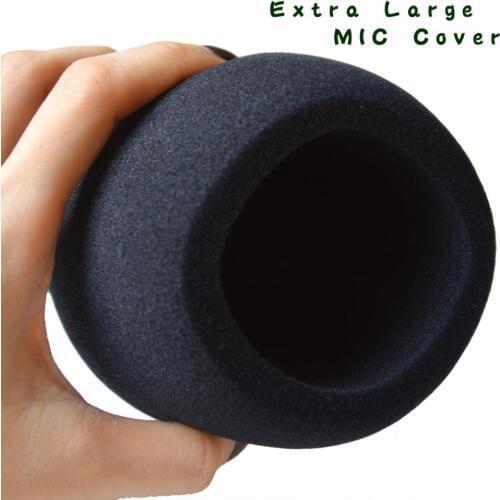 Extra Super Large Black Foam Windscreen For Large Microphones MXL960 Foam Cover For Vintahge mikrofon Microphone Free Shipping