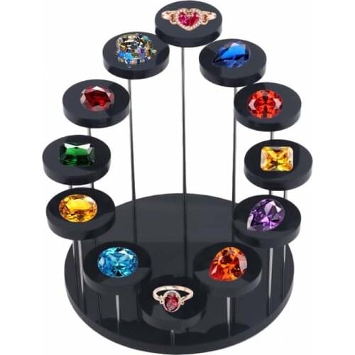 12 Layers Jewelry Organizer Jewelry Display Stand Clear Acrylic Stainless Steel Earring Bracelet Necklace Display Stand Shelf