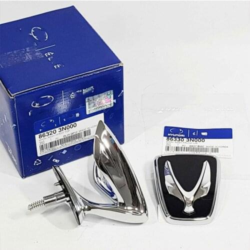 Original genuine front hood top and rear luggage logo, suitable for Hyundai EQUUS 2010+ OEM 863203N000 863303N000