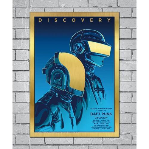 Daft Punk The Weeknd Discovery Starboy Light Canvas Custom Poster 24x36 27x40 inch Home Decor N840