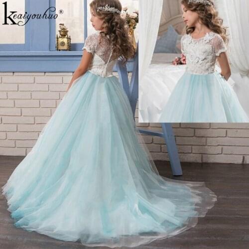2018 Girls Christmas Dress Elegant Party Princess Kids Dresses For Girls Toddler Wedding Dress Vestido 6 7 8 9 10 11 12 14 Years