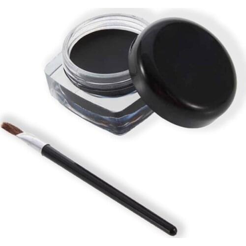 1set Eyeliner Cream Long-lasting Easy To Wear Quick Dry Natural Eye Liner Gel Makeup Tools With Brush Wholesale TSLM2