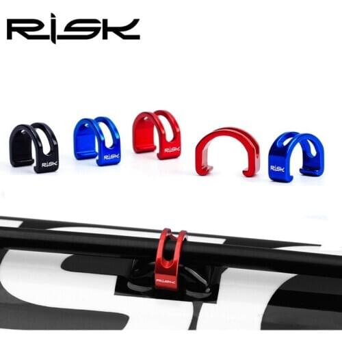 5PCS Bicycle Wire Pipe C-type Buckles Aluminium Alloy Brake Line Shift Cables Guide C-Clips Bicycle Accessory