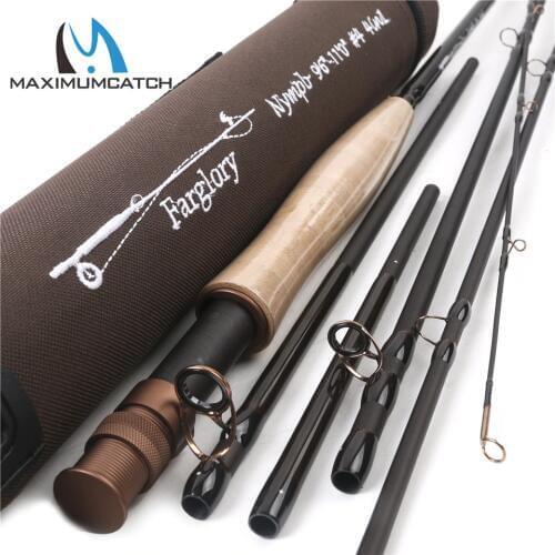 Maximumcatch Farglory 9-11FT 3WT/4WT/5WT 4-5Sec Medium Fast Nymph Fly Rod With Extra Extension Section Fly Fishing Rod
