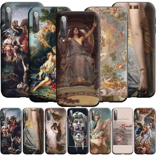 Plaster Statue David Aesthetic Silicone Case for Xiaomi Poco X3 M3 F3 Mi 11i 11 10T 10 F2 Note Pro NFC GT Ultra 9T A3
