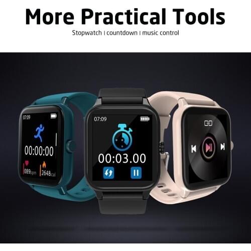 Blackview R3 Pro SmartWatch TPU Strap 1.54" Color Screen 5ATM Waterproof Heart Rate & Sleep Monitor/9 Sport Modes Bluetooth 5.0