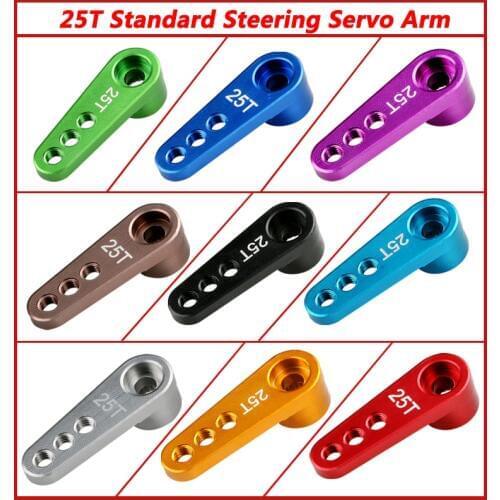3PCS 25T Standard Steering Servo Arm Half Arm Digital Steering Gear Metal Rudder Arm Steering Wheel for RC Aircraft Car Boat