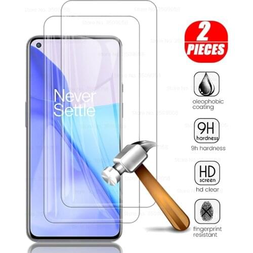 For one plus9 glas 2PCS protective glass for oneplus 9 oneplus9 HD explosion-proof screen protector film cover 1+9 le2113 6.55