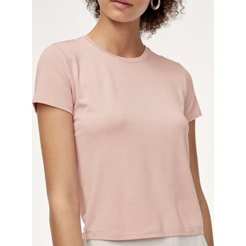Round Neck Super Soft and Comfortable Short Women T-shirt