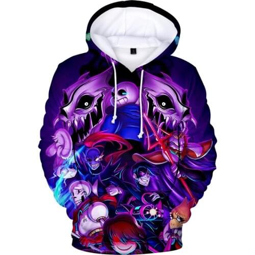 The Game Plot Undertale Sweatshirts Men/Women Funny Kawaii Streetwear Harajuku Style Hoodies 3D Print Undertale Mens Hoodie