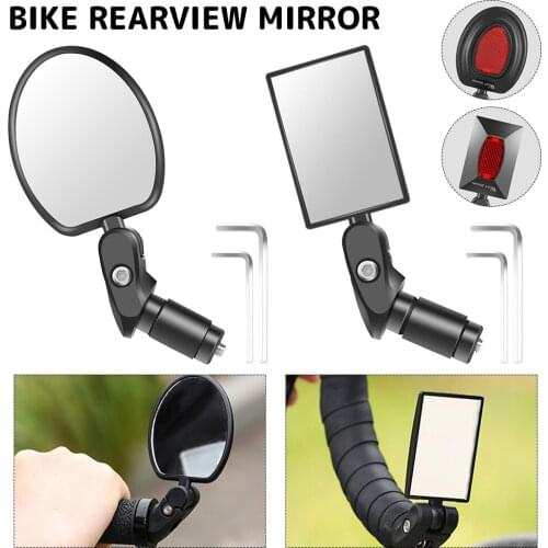 Universal Bicycle Mirror Handlebar Rearview Mirror Rotatable Wide-angle Left Right Mirror MTB Road Bike Cycling Accessories