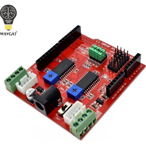 WAVGAT A3967 Dual Stepper Motor Driver Shield Module two-channel IO PWM CNC 3.3V 5V
