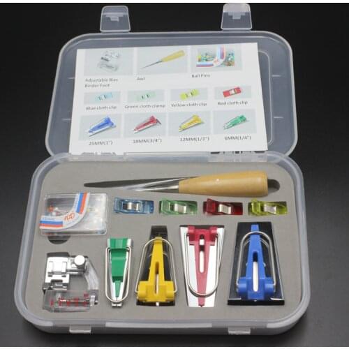 11 Pcs/Set Sewing Machine Tools sets DIY Patchwork Quilting Tool Binding Sew Multifunction Sewing Bias Tape Maker Set
