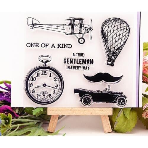 12.5x10cm Pocket watch Transparent Clear Stamps Silicone Seals Roller Stamp DIY scrapbooking photo album/Card Making Easter