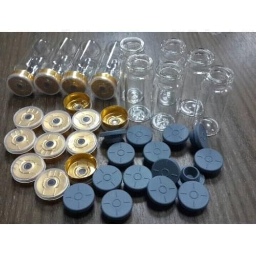 1800 Vials 8ml With 800 Red Cap 250 Yellow Caps 250 Green Cap 500 Blue Cap 1800 Stopper And 1 Crimper