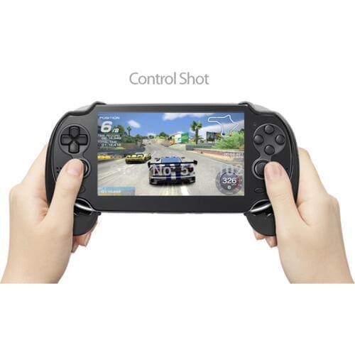 6pcs For PSV1000 PSV 1000 PS VITA 1000 Game Console Matte Hand Grip Handle Joypad Stand Case with L2 R2 Trigger Button