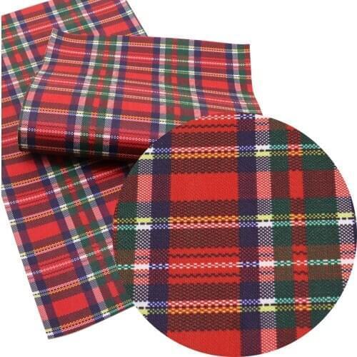 David accessories 30*140cm Christmas Faux Synthetic Leather Fabric for Bows Bags Wallte DIY in Craft,1Yc13297