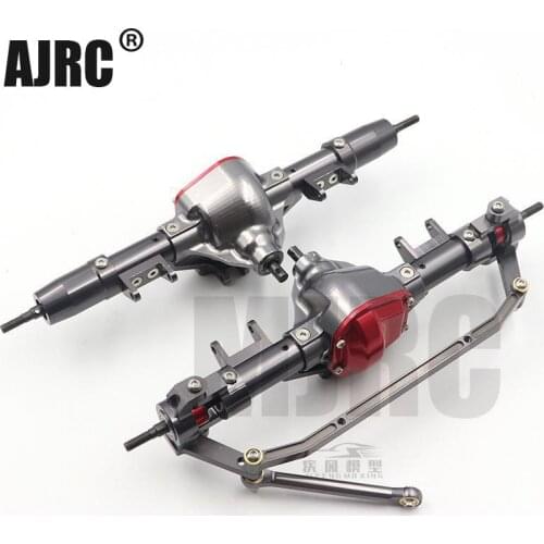 1Set 1/10 Rc Car Complete Alloy Front And Rear Axle With Arm CNC Machined For 1:10 Rc Crawler AXIAL SCX10 RC4WD S242