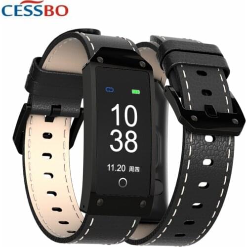 Big Screen Women Blood Pressure Heart Rate Monitor Leather Smartwatches Wristband Tracker Fashion Lady Intelligent Wristband