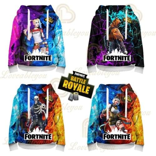 Kids Sweatshirt Fortnite Nita Victory Boys Girls Cartoon Jacket Tops Teen Clothes 3 To 14 Years Spike Battle Royale 3D Jacket