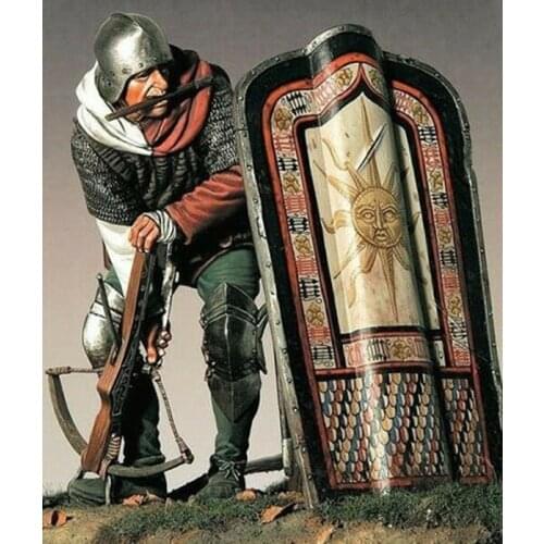 Resin Figure 1/18 ancient warrior man stand with shield Model Unassambled Unpainted Figure Building Kit