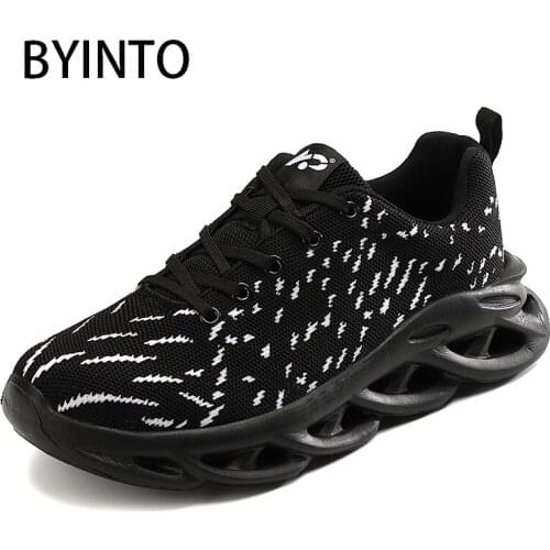 Platform Men Tennis Shoes Breathable Mesh Sneakers Black White Male Thick Soled Sport Trainers Tenis Masculino Zapatillas Hombre