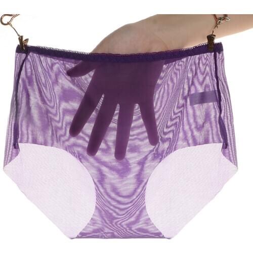 New Fully Transparent Ultra-Thin Mesh Ropa Interior Femenina Sexy Lingerie Women Underwear Plus size 4XL Panties