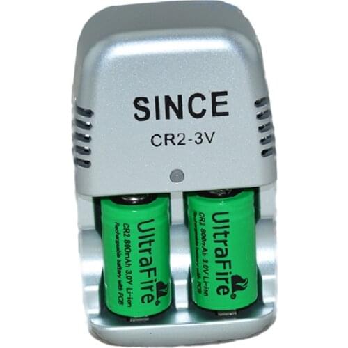 New 6 pcs.15270 CR2 800mAh battery+3V CR2 battery charger,lithium battery,rechargeable batteries,digital camera, made of special